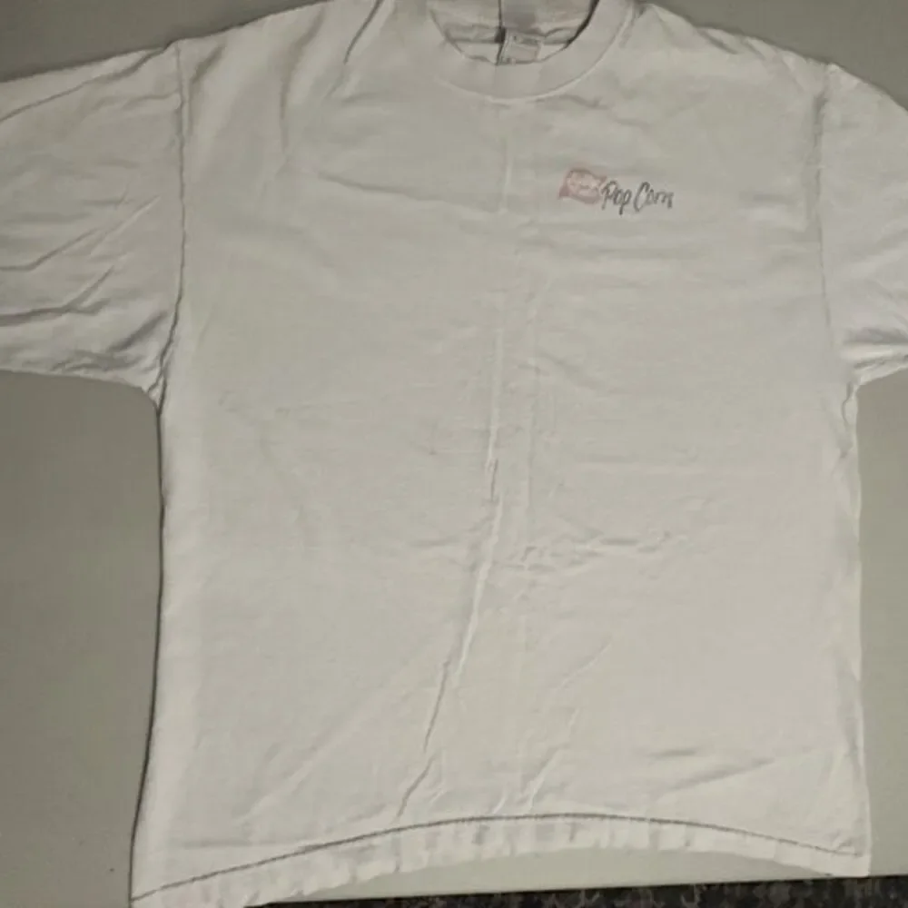 Fruit of the Loom Men's Size XL White Jolly Time Popcorn T-Shirt Short Sleeve